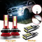 LED Fog Light and Backup Reverse Bulbs for Dodge Ram 1500–3500 (2010–2012)