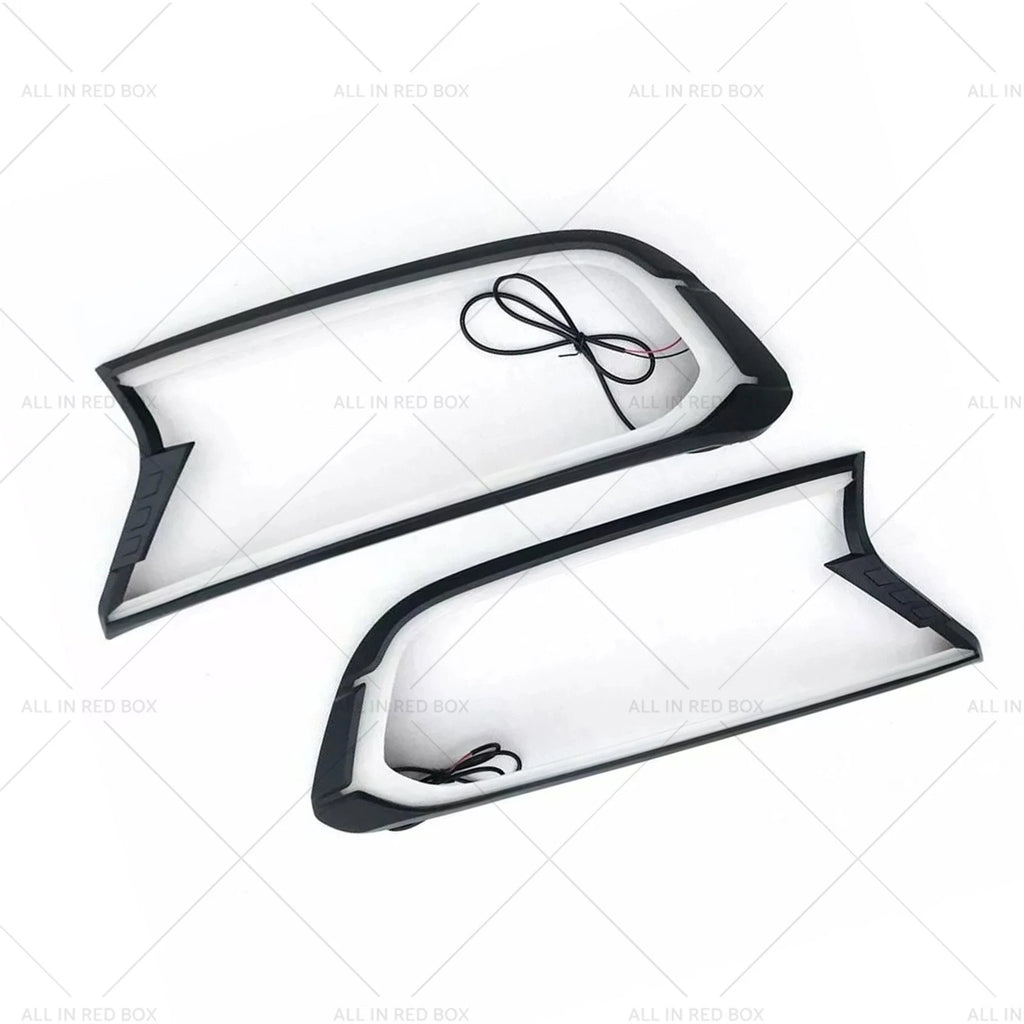 2X White LED Headlight Covers for Ford Ranger Wildtrak (2015–2020)