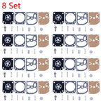 Set of 8 Carburetor Gasket Repair Kit for STIHL 017 018 MS170 MS180 ZAMA RB-77