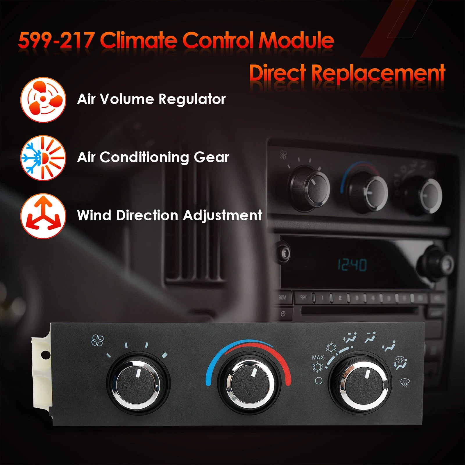 HVAC Climate Control Module for Chevrolet Express GMC Savana (1996-2020)
