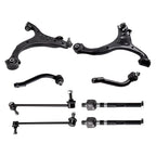 8 Pcs Front Lower Control Arms & Tie Rods for Hyundai Santa Fe (2007–2012) K621685