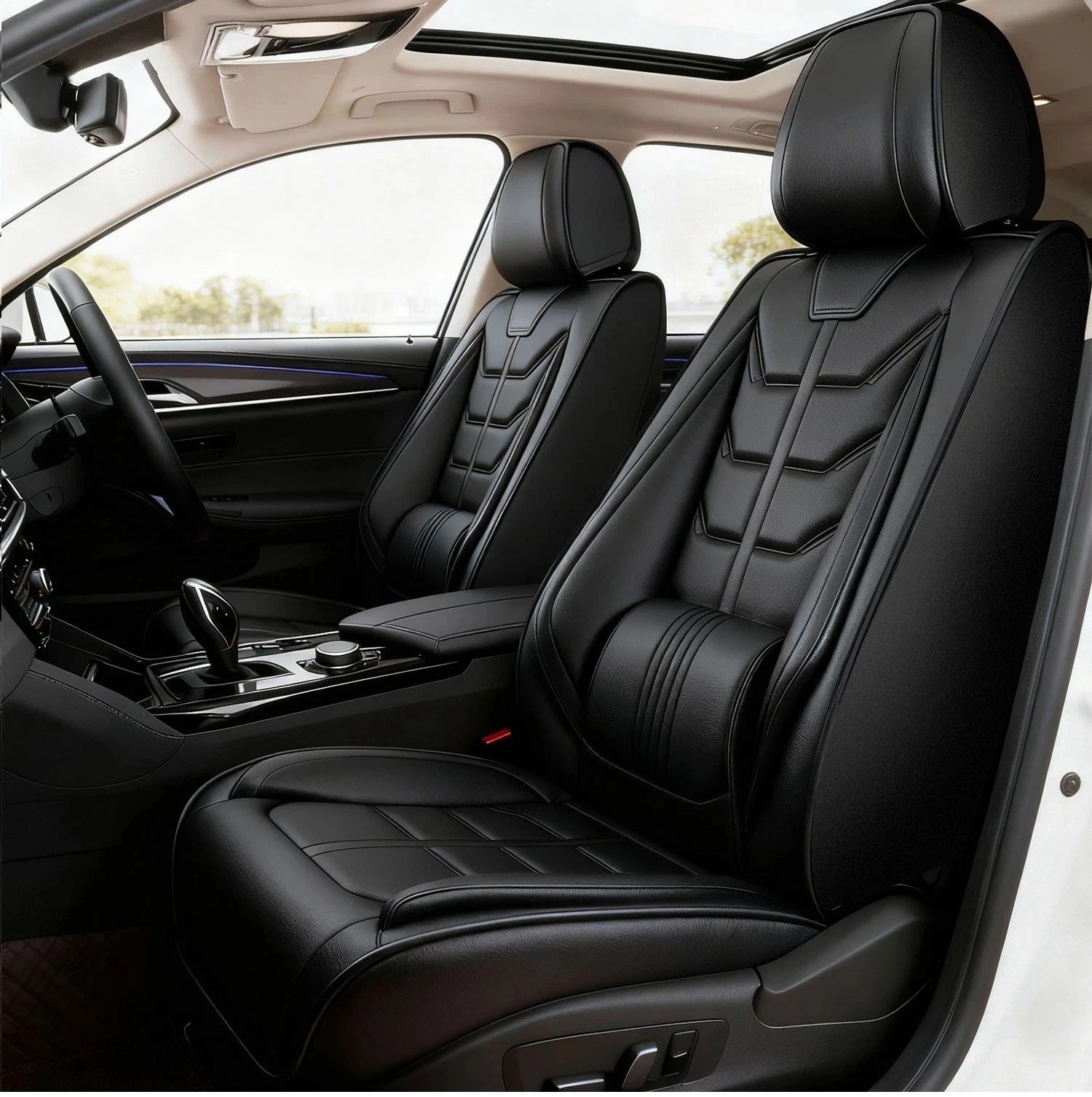 Full Set Leather Car Seat Covers for Toyota (5-Seats)