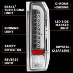 Pair LED Rear Tail Lights for Ford F150 F250 F350 F Super Duty (1990–1997)