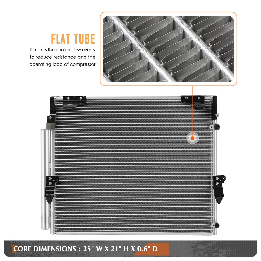 A/C Condenser for Lexus LX570 Toyota Land Cruiser (2008–2021) OE Aluminum Core