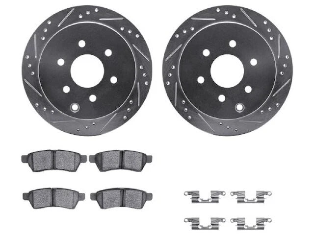 Rear Brake Pad and Rotor Kit for Suzuki Equator (2009–2012) BJ537KG