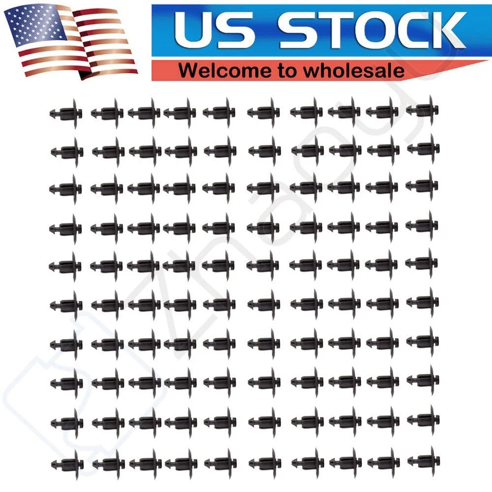 100pcs Fender Retainer Clips for Dodge (#WX68DX9-AA)