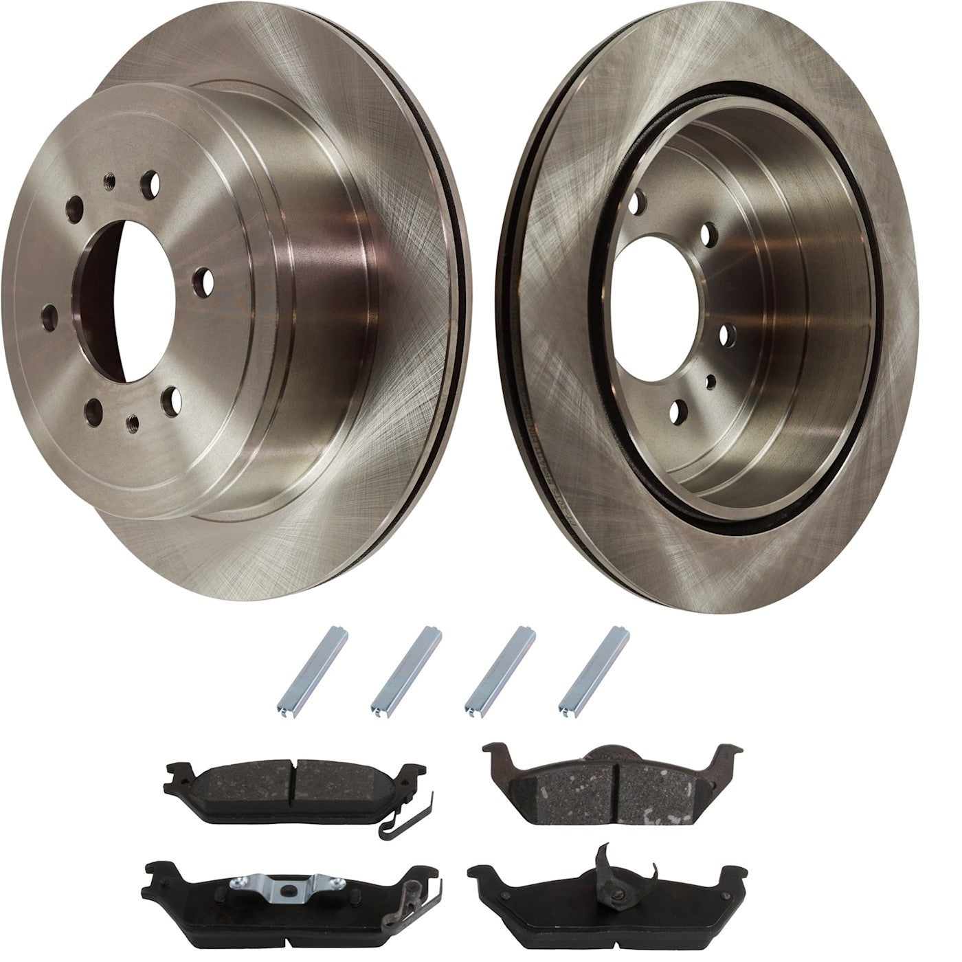 Rear Brake Disc Rotor and Pad Kit for Ford F-150 (2004–2011)