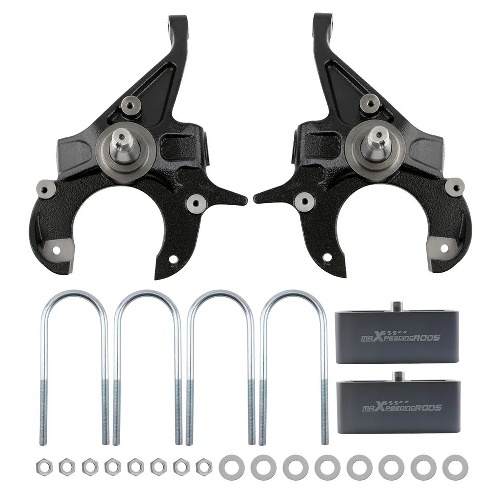 2" Drop Spindle Block Kit for Chevy S10 Blazer GMC Jimmy S15 Sonoma 2WD (1982–2004)