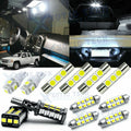 White LED Interior Lights Package for Chevy Silverado 1500 2500 (2007–2013)