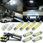 White LED Interior Lights Package for Chevy Silverado 1500 2500 (2007–2013)