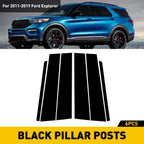 Set of 6 Car Pillar Post Covers for Ford Explorer (2011–2019)