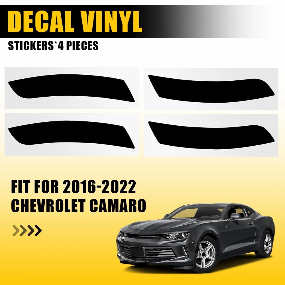 Blackout Side Marker Lights Tint Film for Chevy Camaro (2016–2021)