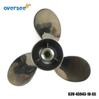 Stainless Steel Propeller 9-1/4" x 11" J for Yamaha 9.9HP 15HP (1990–2023)