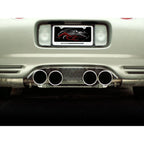 Perforated Stainless Exhaust Filler Panel for 1997-04 Corvette fits OEM Exhaust