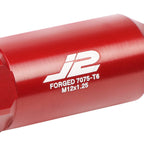 20Pcs J2 7075 Forged Aluminum M12x1.25 Open-End Lug Nut Set for Universal