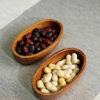 Wooden Salad Bowl Mini Boat for Home Decor (Walnut)