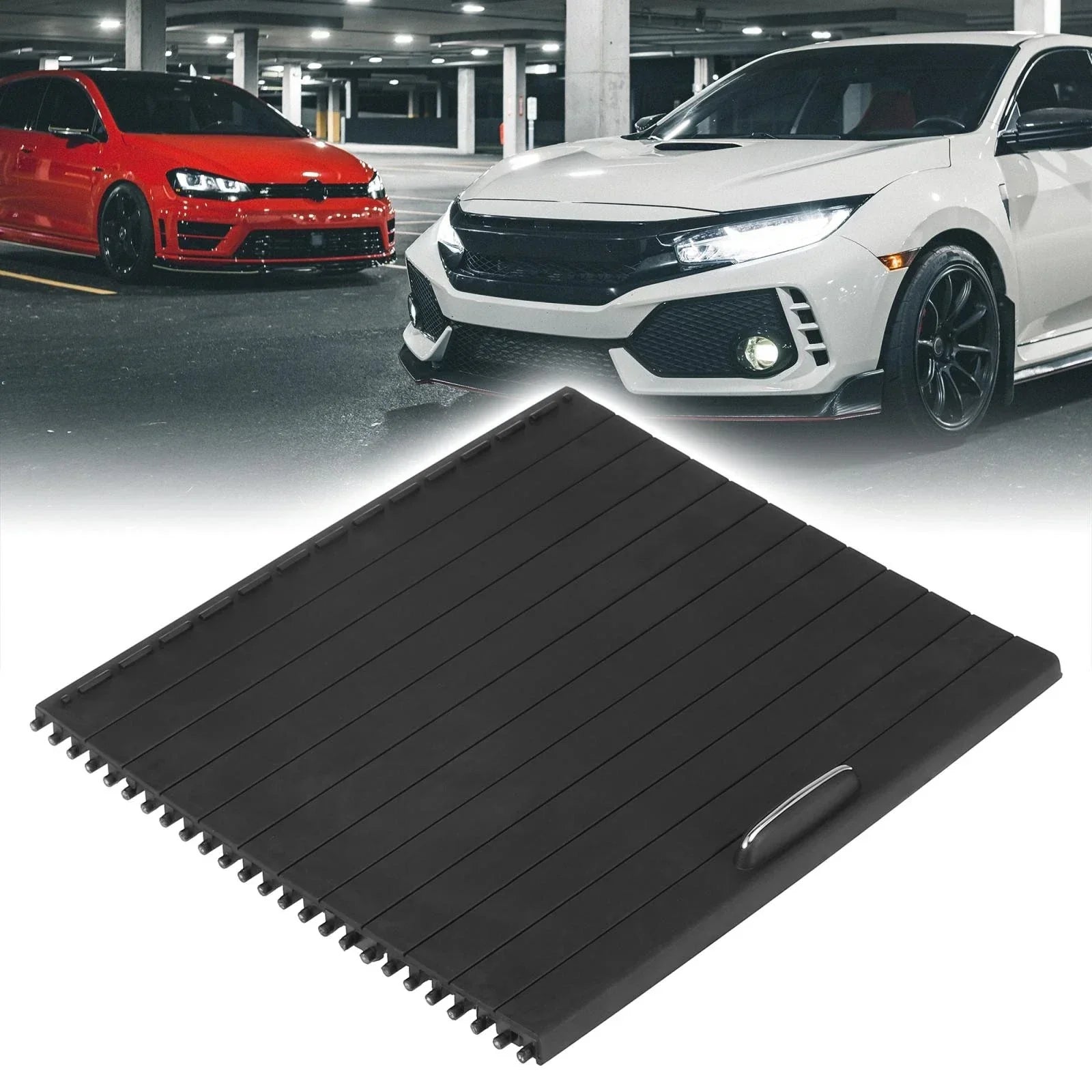 Black Car Center Console Roller Blind Cover for Mercedes-Benz ML W166 (2012-2015)