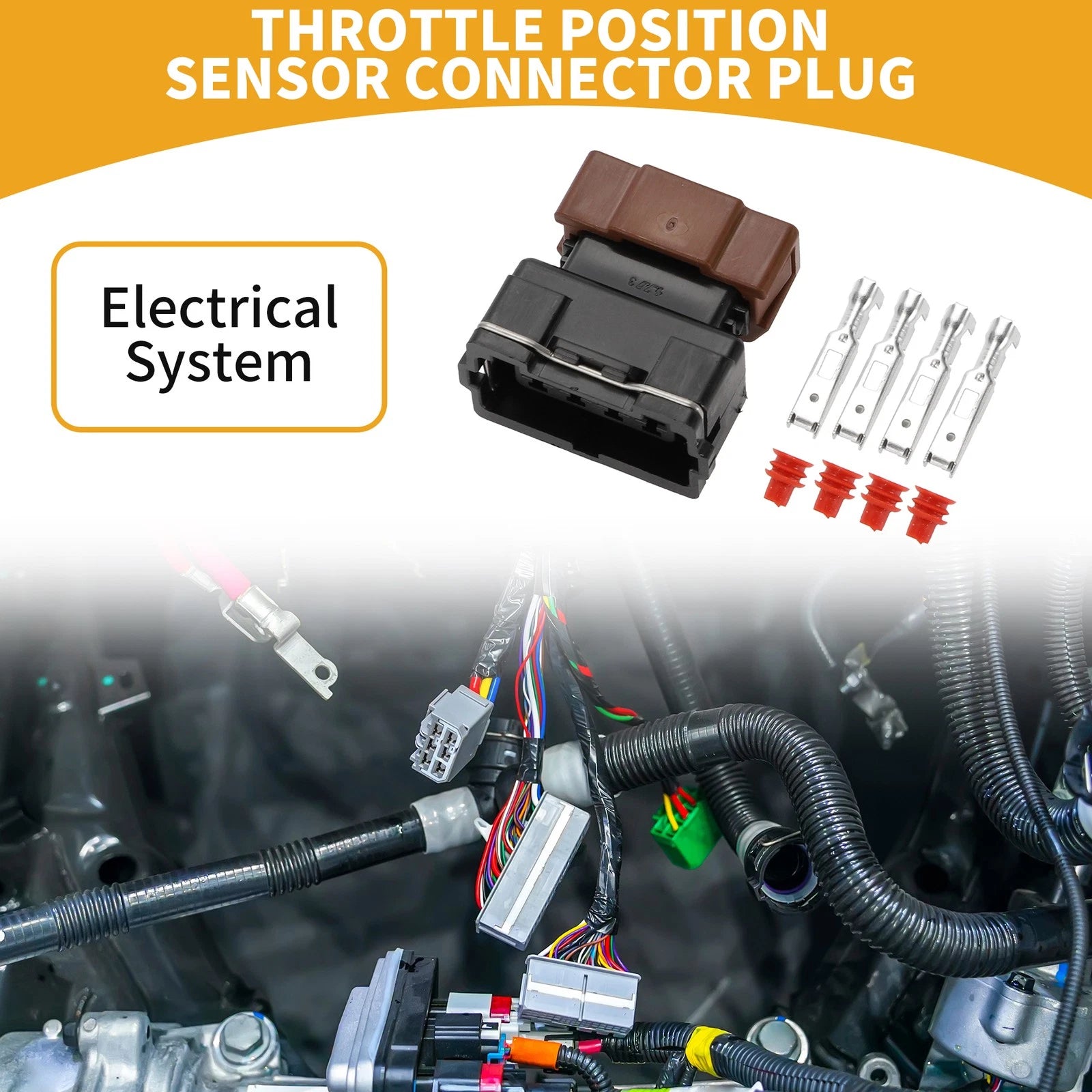 4 Pin Throttle Position Sensor Connector Plug for Mitsubishi 
