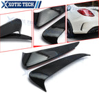 Black Rear Bumper Side Vent Spoiler Canard for Mercedes W205 C (2015–2018)