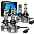 4X NOVSIGHT 9005/HB3 H11 LED Headlight Bulbs for High & Low Beam (6500K)