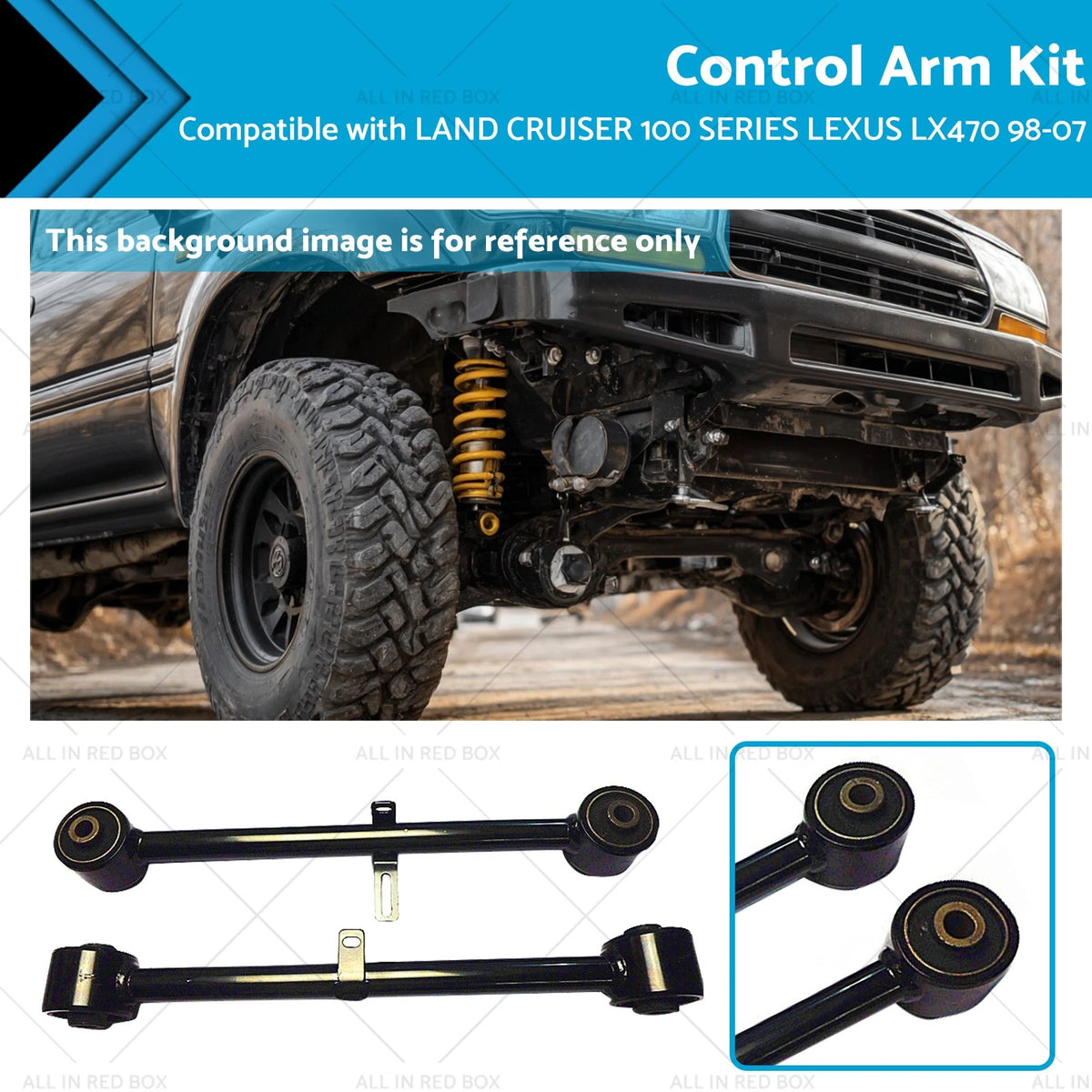 Pair Rear Upper Control Arms for Toyota Land Cruiser 100 (1998–2007)