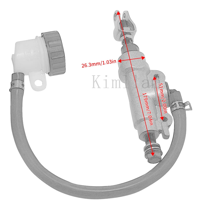 Rear Brake Master Cylinder for Yamaha DT200 WR250Z TTR250 YZ80 YZ125 XT660 (1990–2023)