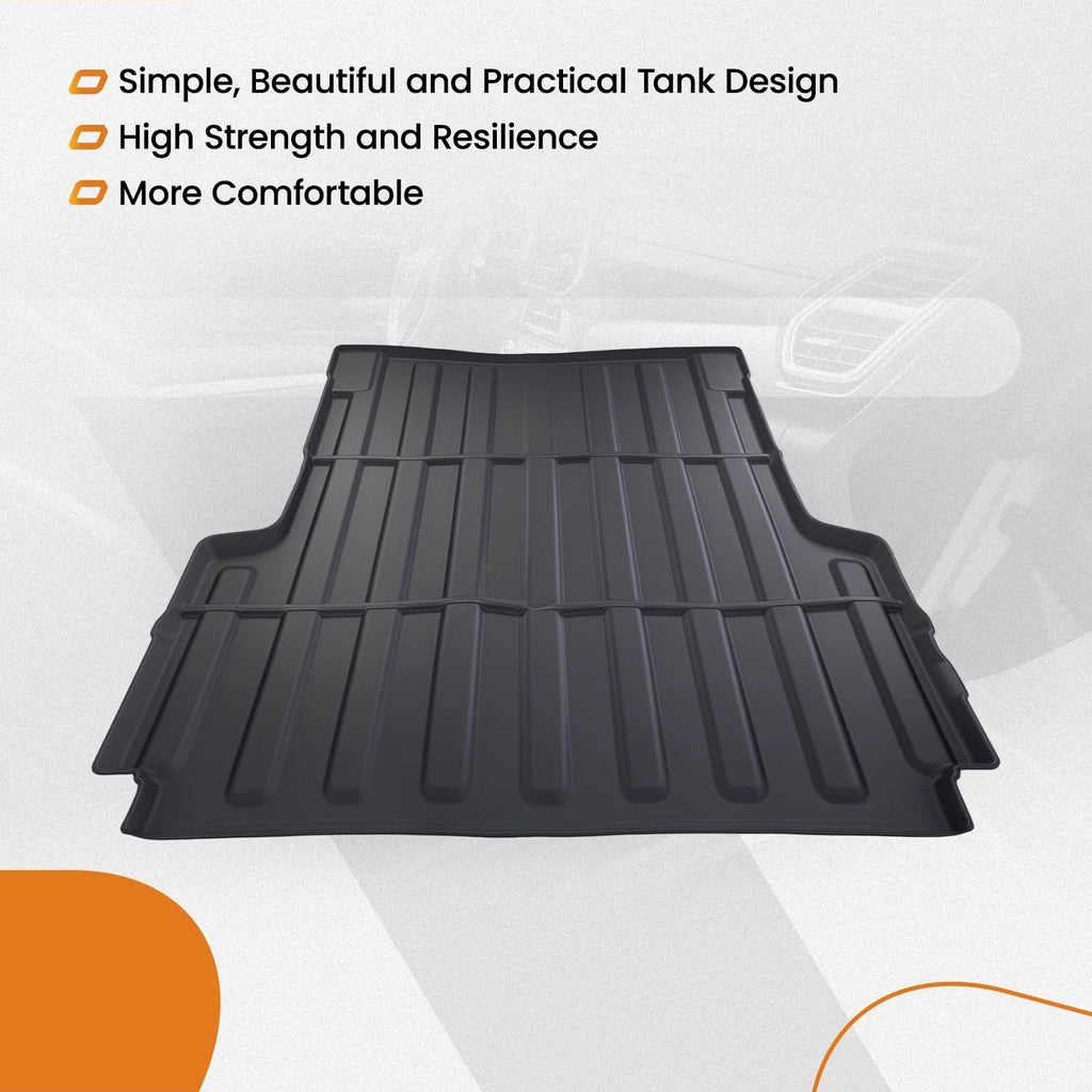 5FT Rear Truck Bed Mat for Jeep Gladiator (2020–2025) TPE Anti-Slip
