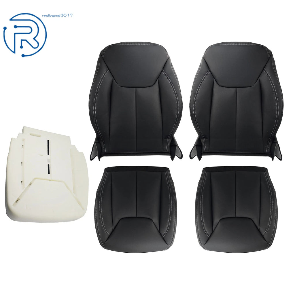 Set of 2 Front Seat Covers for Jeep Wrangler (2013-2017) Black