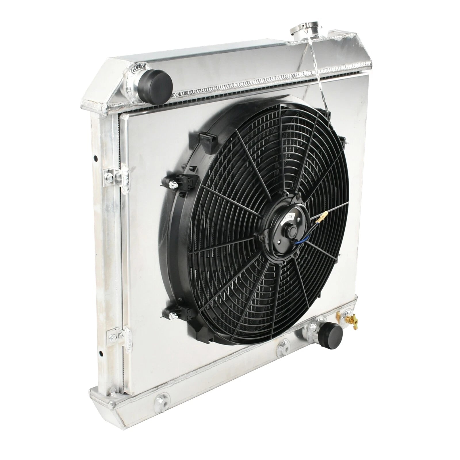 3 Row Aluminum Core Racing Radiator & Fan Shroud Kit for Chevy C/K Pickup (1963–1966)