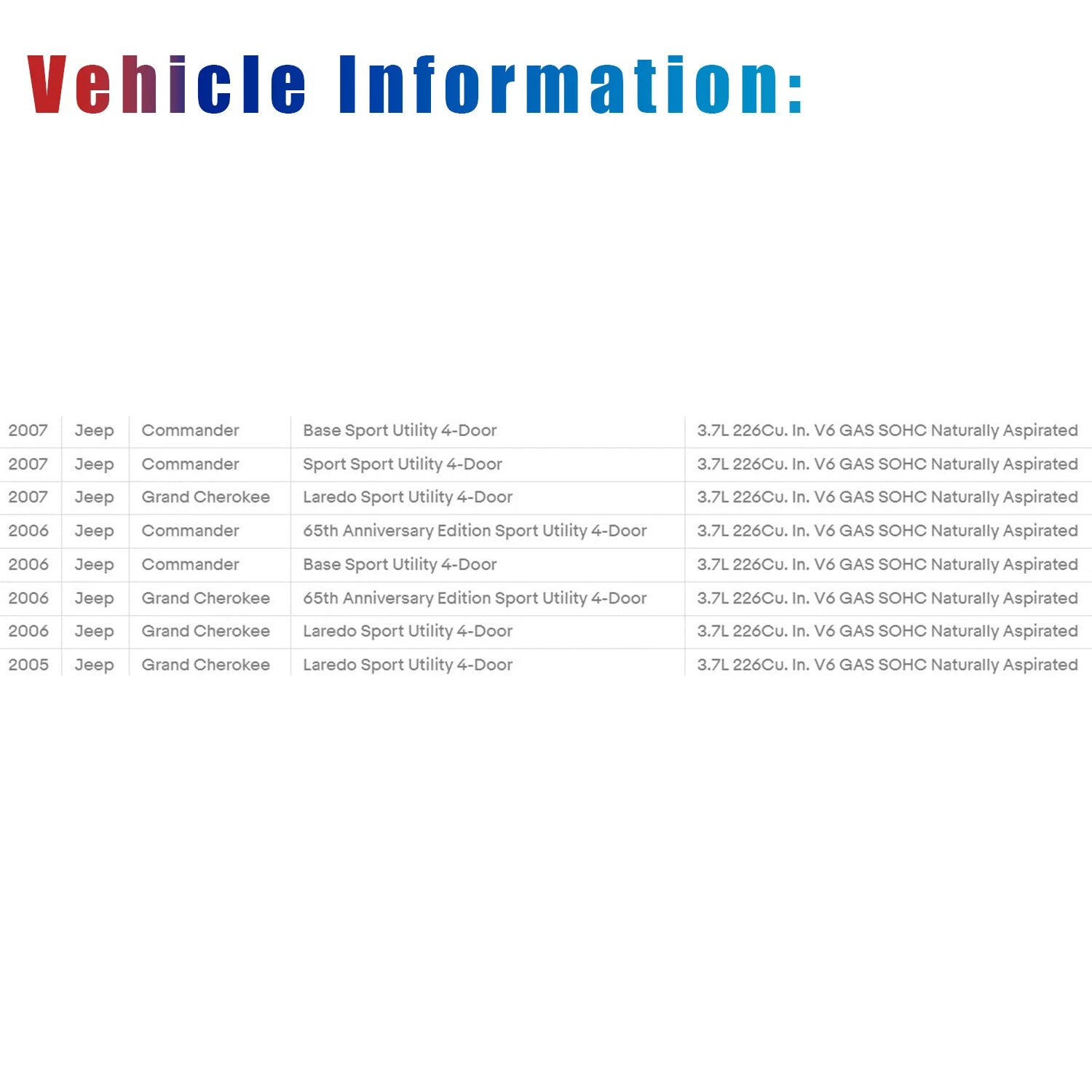 Rear Drive Shaft for Jeep Grand Cherokee Commander (2005-2010)