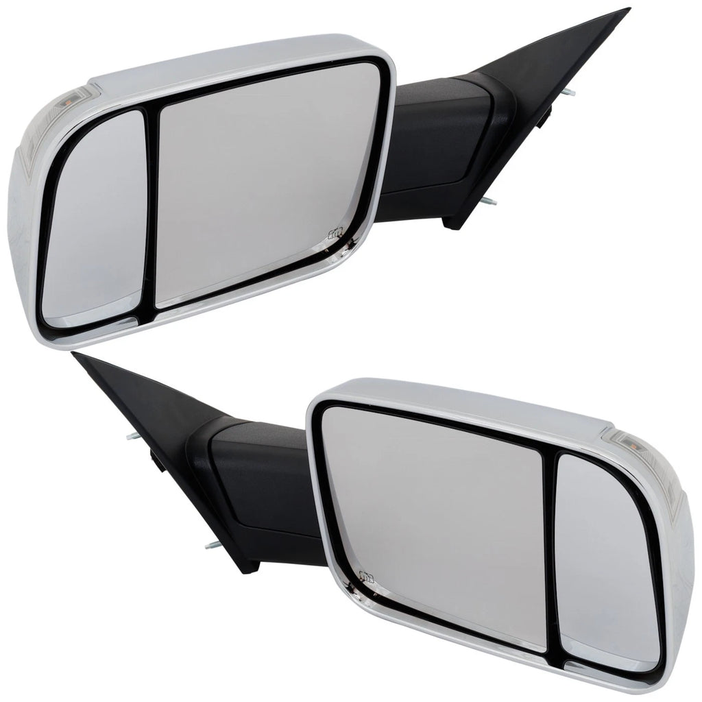 Towing Mirrors for Ram 1500 (2019–2021) Power Heated Chrome Signal Light