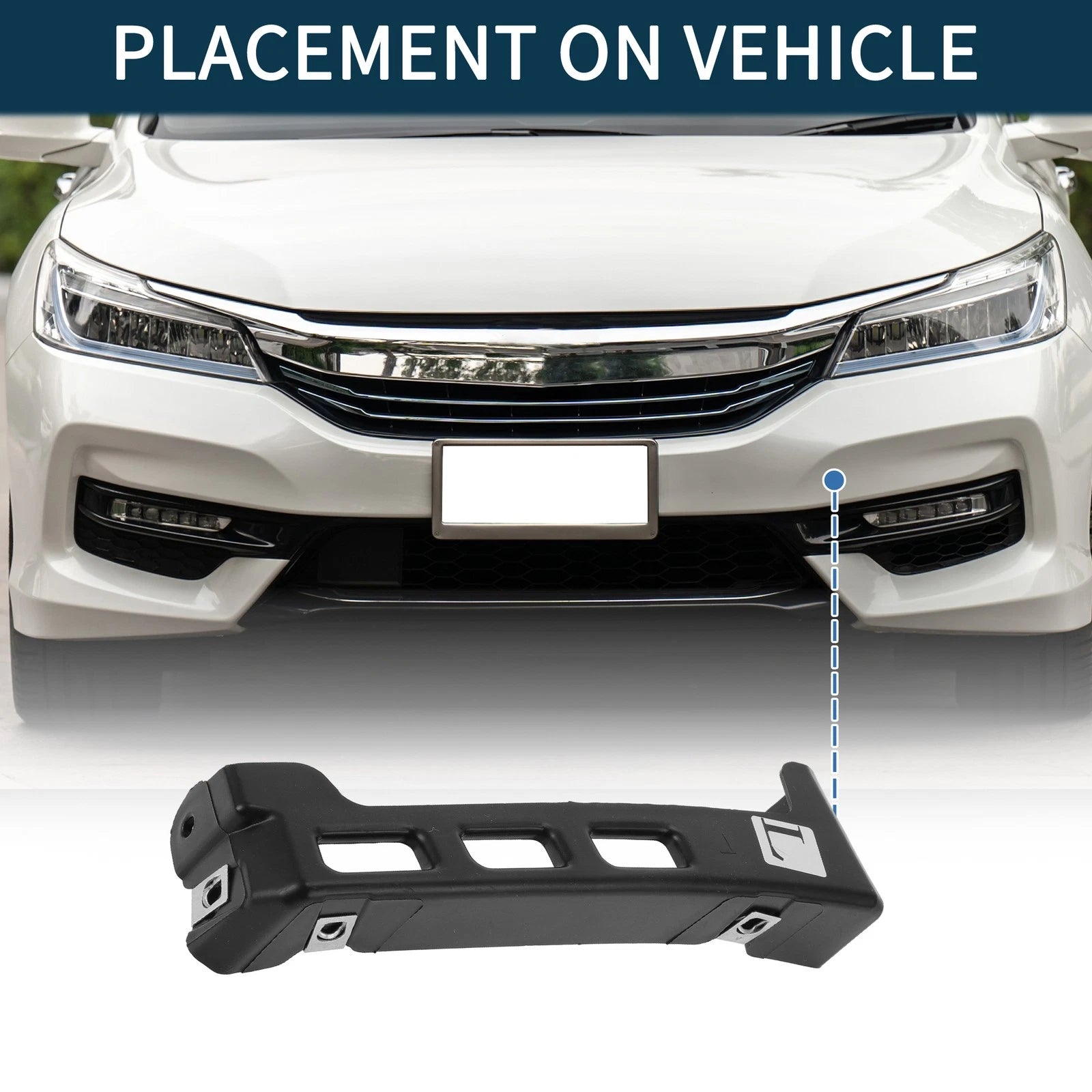 1pc Left Front Bumper Retainer Bracket No. 23227561 for Chevrolet Equinox (2018–2022)