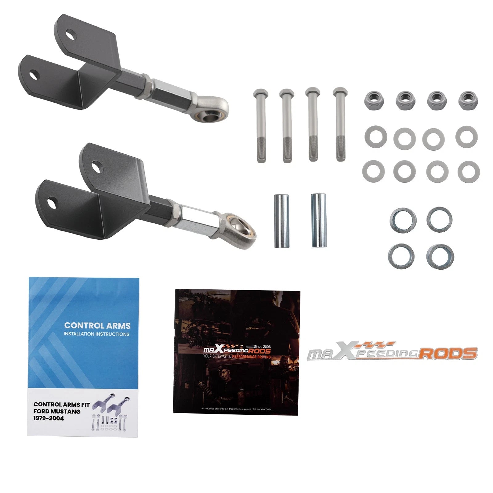 Adjustable Rear Upper Control Arms Kit for Ford Mustang (1979–2004)