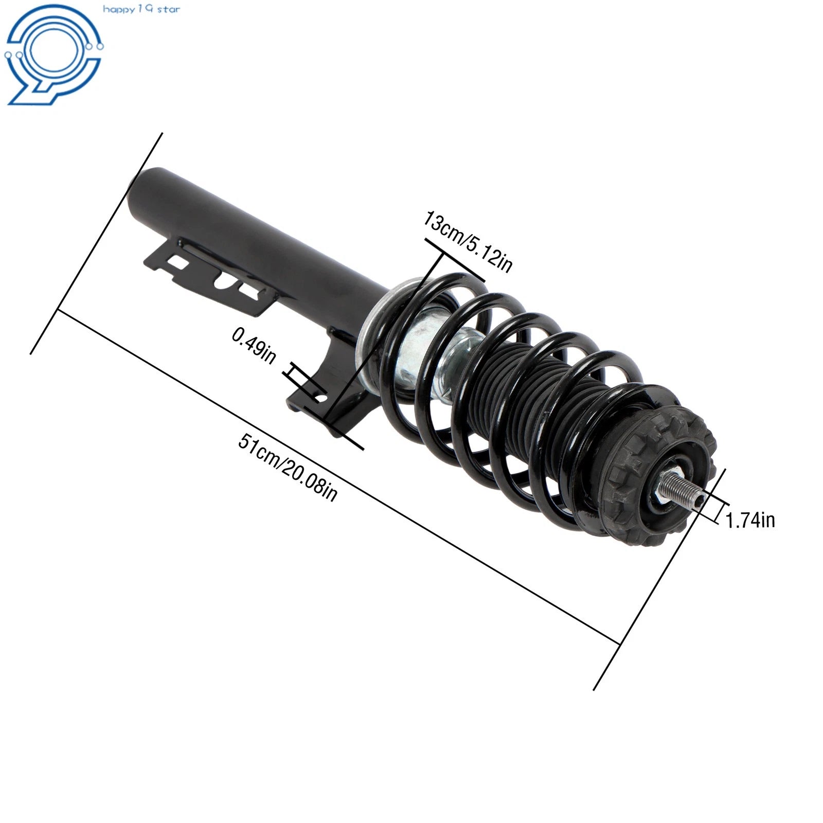 Set of 2 Shock Struts for Smart Fortwo W451 (2008–2016)