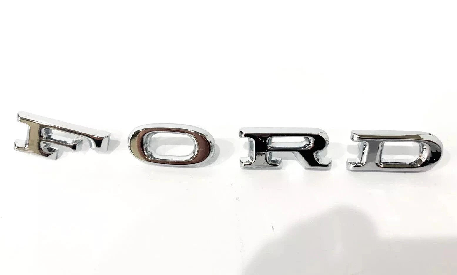 Chrome Hood Emblem Letter Set with Clips for 1967 Ford Mustang (1967)