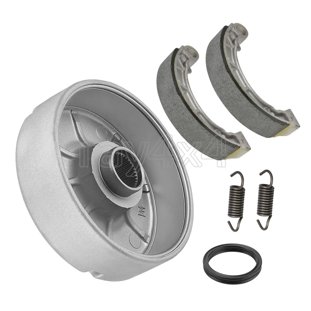 Rear Brake Drum Hub W/Shoes Spring for Honda TRX420TE/TM Rancher 420 (2007–2013)