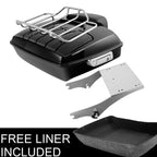 Chopped Trunk Backrest Pad for Harley Touring Road Glide (1997–2008)