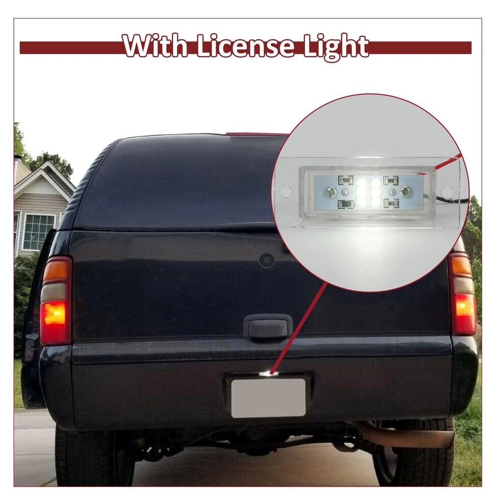 Rear Roll Pan Bumper with Light & Screws for Chevy Tahoe Suburban (2000–2006)