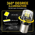 2X 1156 LED Reverse Light Bulbs for AUXITO (6500K White)