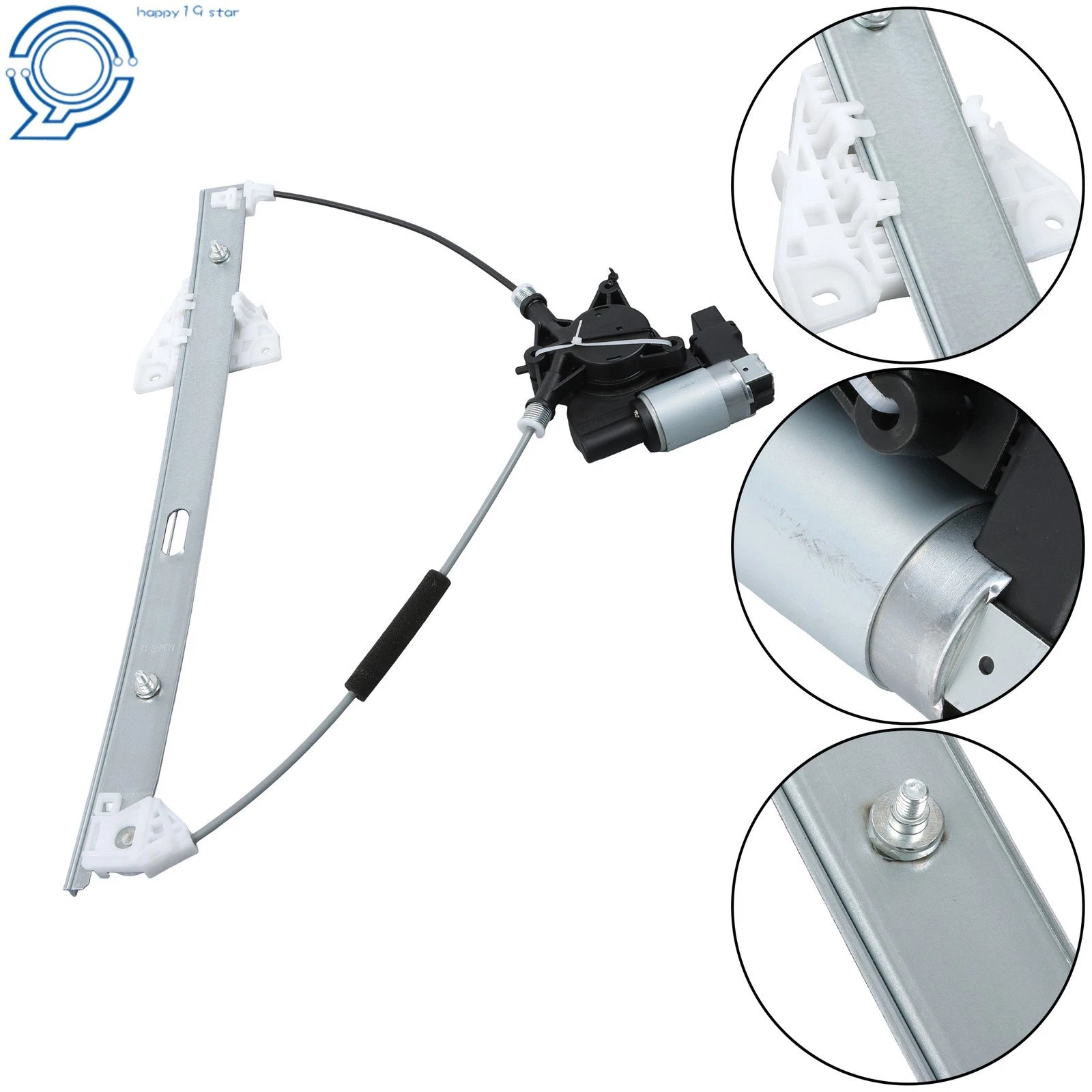 Power Window Regulator w/ Motor 2 Pins for Mazda 3 (2004–2009) Front Passenger
