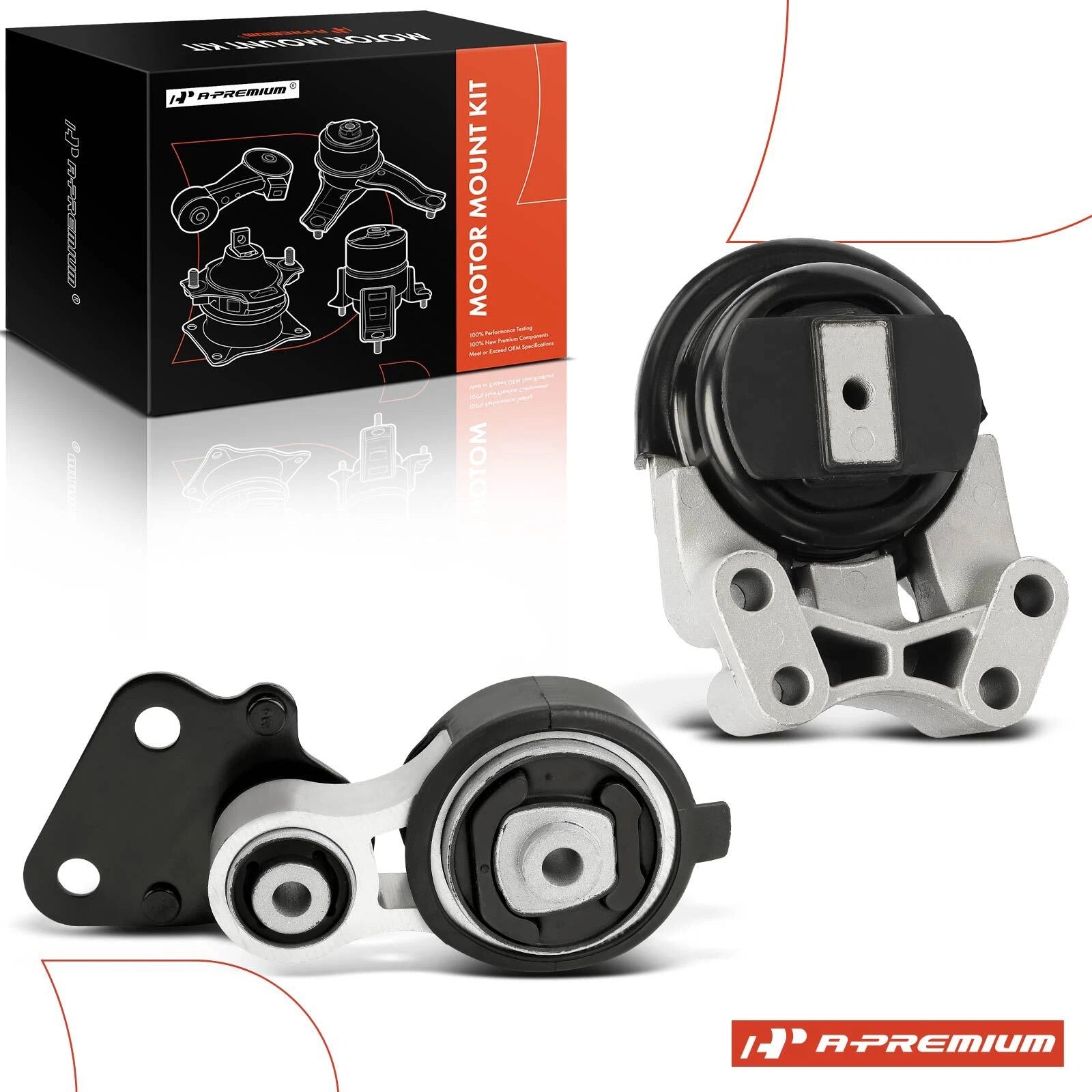 2X Engine Motor & Torque Strut Mount for Ford Edge (2011–2014)