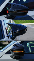 Gloss Black Side Mirror Cover Caps with Light for Honda Civic (2022–2026)