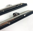 Front Windshield Wiper Blades 6in Polished Stainless Steel for Pair (Ford)