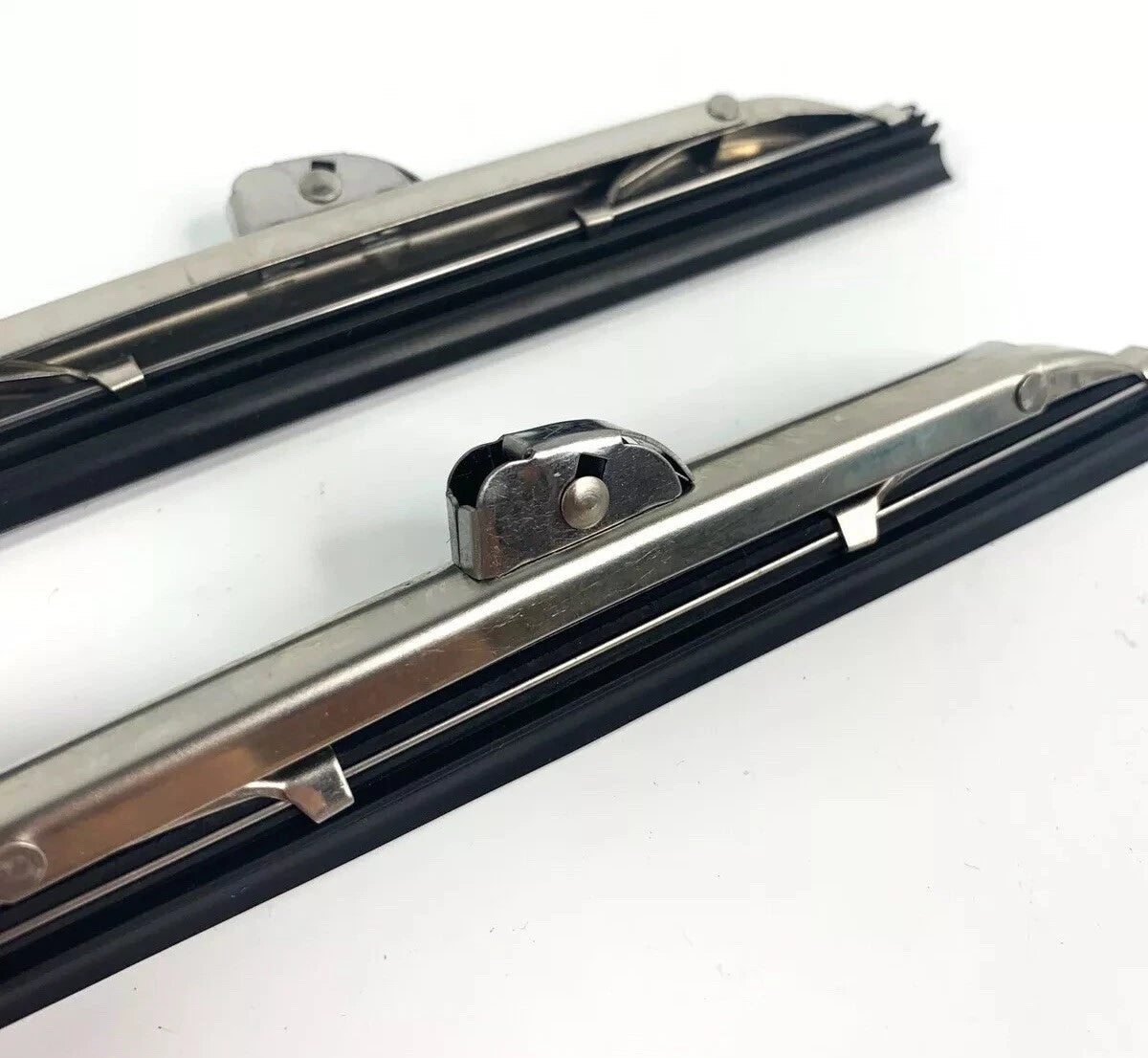 Front Windshield Wiper Blades 6in Polished Stainless Steel for Pair (Ford)