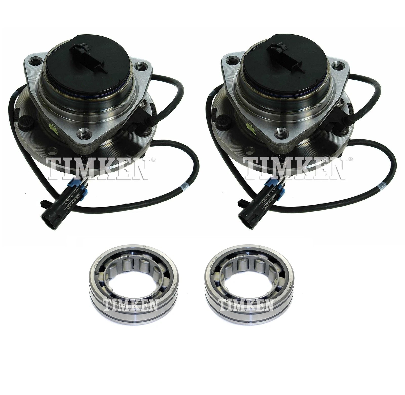Front and Rear Wheel Bearings & Hubs Kit for Blazer Jimmy (1995–2005)