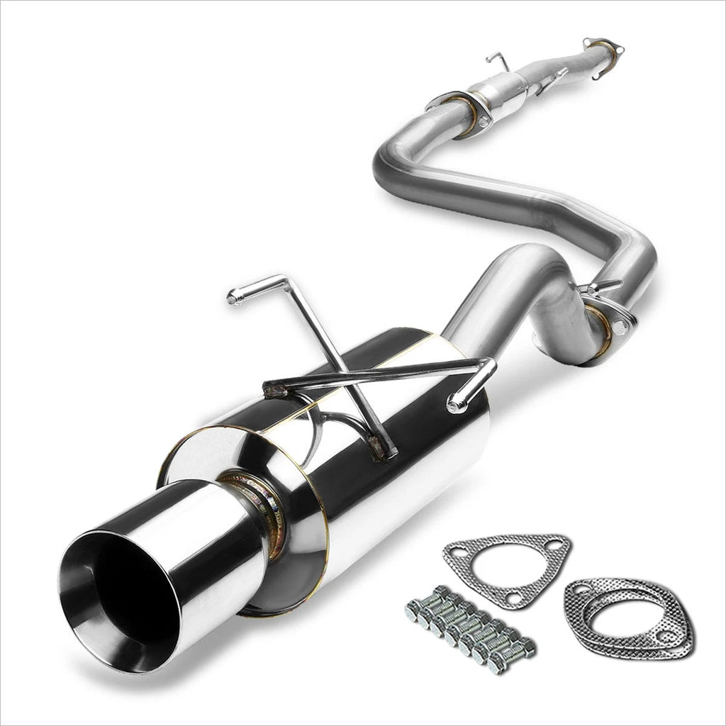 4" Rolled Tip Muffler Catback Exhaust System for Honda Civic EH EG (1992–1995)