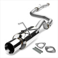 4" Rolled Tip Muffler Catback Exhaust System for Honda Civic EH EG (1992–1995)