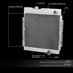 Full Aluminum 3-Row Racing Radiator for Ford Mustang (1964–1966)