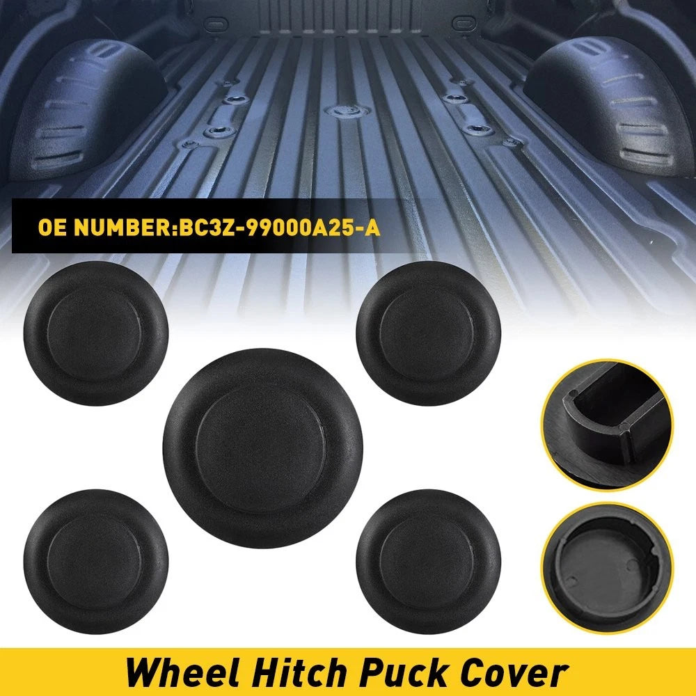 5X Wheel Hitch Puck Cover Plug Trim Ring for Ford Super Duty F-350 (2011–2023)
