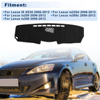 Dash Cover for Lexus IS XE20 (2006–2012) Faux Leather Black